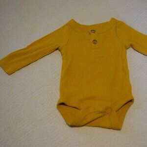 Cat & Jack Long Sleeve Yellow Onesie
